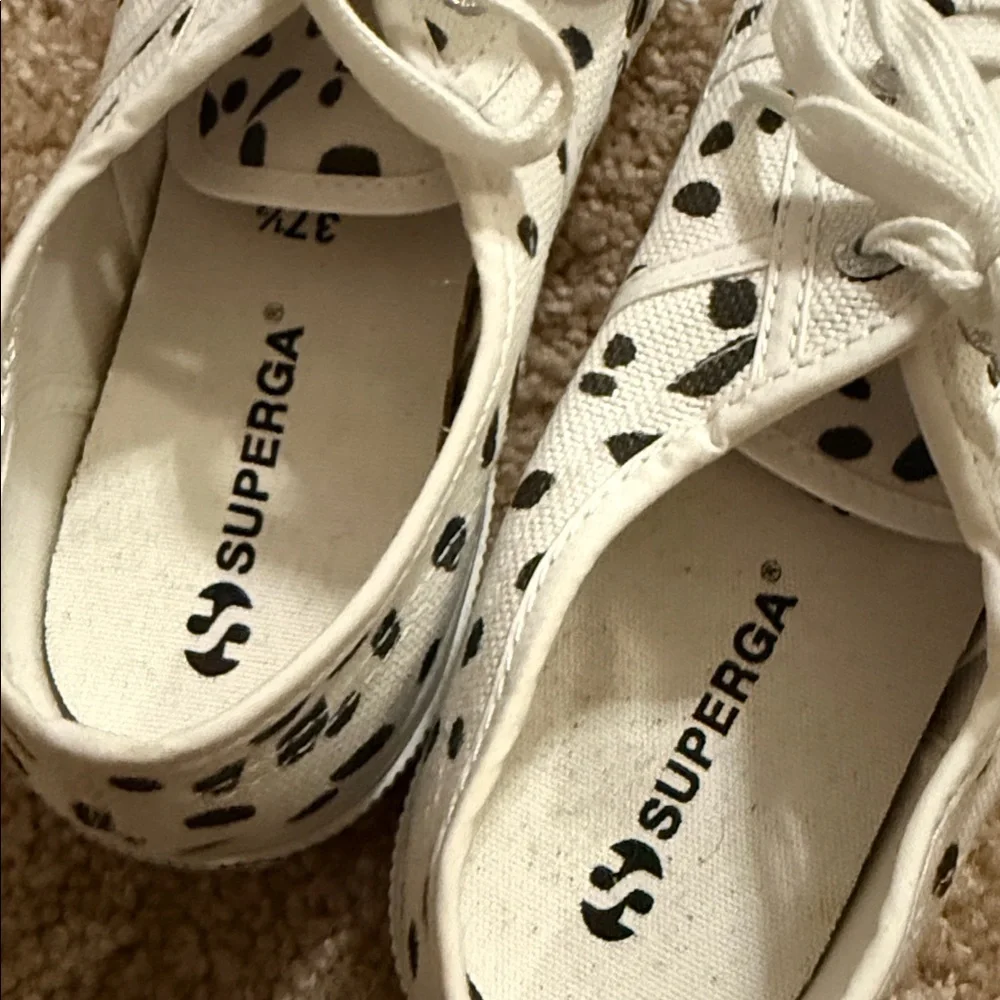 Superga Dalmatian Canvas Sneakers, size 7 - Picture 5 of 9